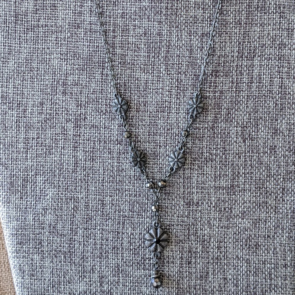 Silver Flower Necklace
